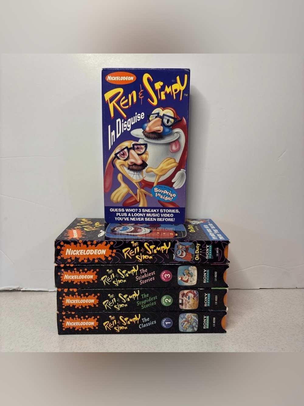 Nickelodeon The Ren and Stimpy Show VHS Lot of 5 Cartoon Show